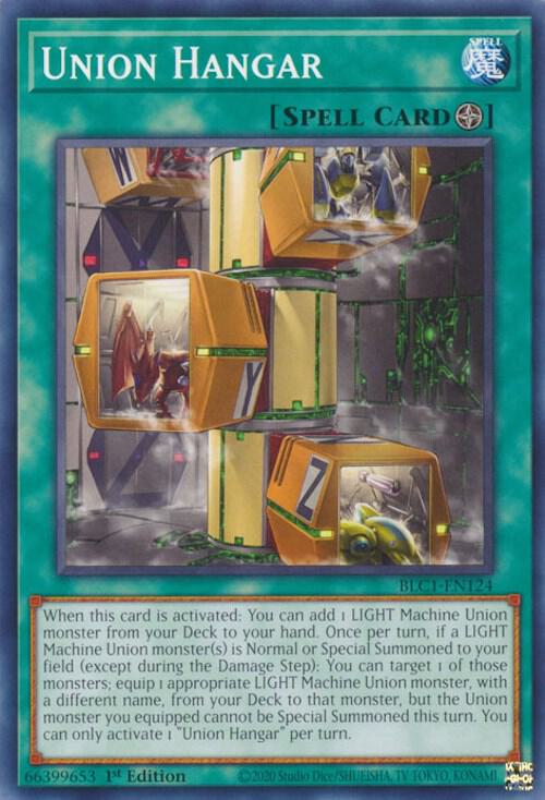 Union Hangar BLC1-EN124 card from Battles of Legend: Chapter 1