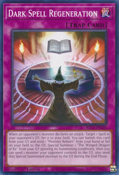 Dark Spell Regeneration BLC1-EN126 card from Battles of Legend: Chapter 1