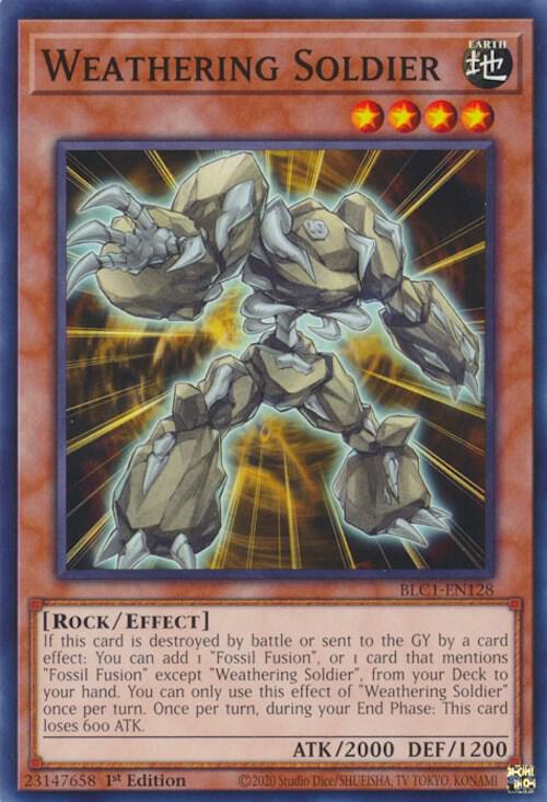 Weathering Soldier BLC1-EN128 card from Battles of Legend: Chapter 1