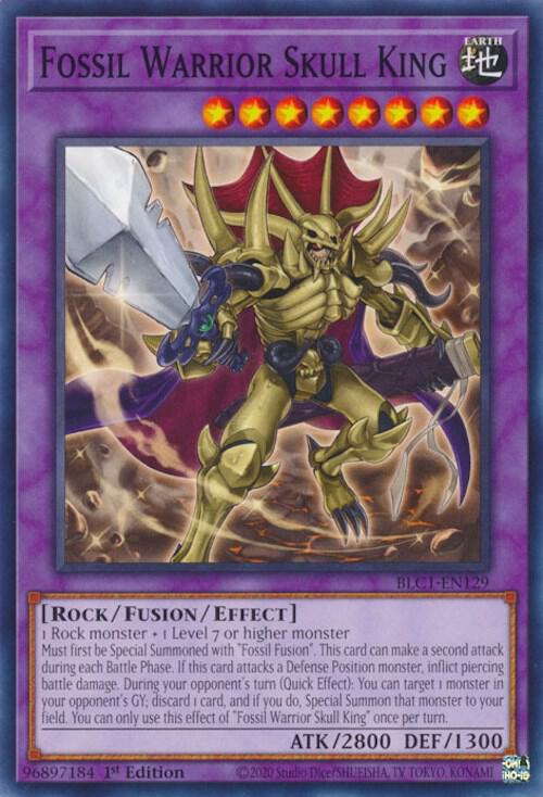 Fossil Warrior Skull King BLC1-EN129 card from Battles of Legend: Chapter 1
