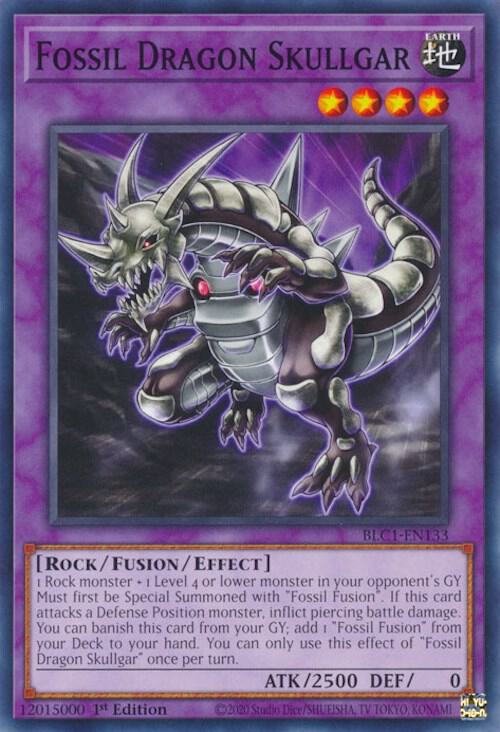 Fossil Dragon Skullgar BLC1-EN133 card from Battles of Legend: Chapter 1