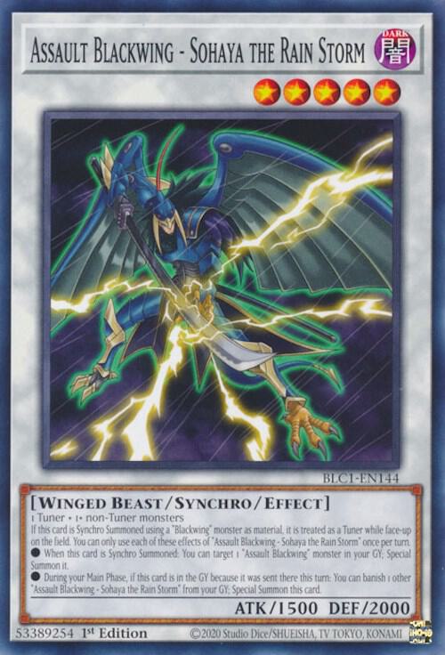 Assault Blackwing - Sohaya the Rain Storm BLC1-EN144 card from Battles of Legend: Chapter 1