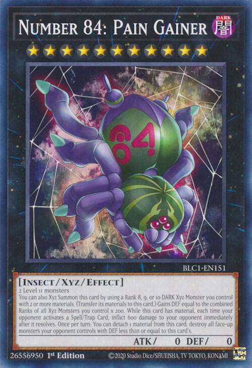 Number 84: Pain Gainer BLC1-EN151 card from Battles of Legend: Chapter 1