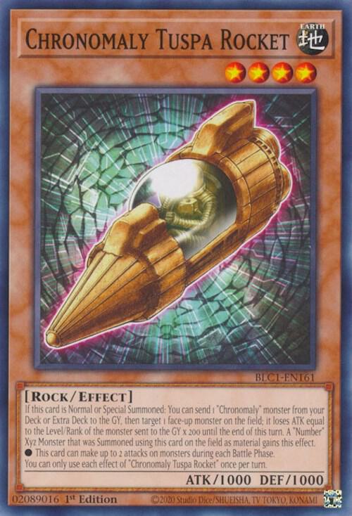 Chronomaly Tuspa Rocket BLC1-EN161 card from Battles of Legend: Chapter 1