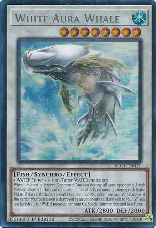 White Aura Whale (Silver) BLC1-EN011 card from Battles of Legend: Chapter 1