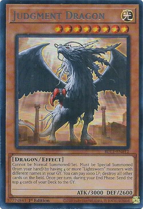 Judgment Dragon (Silver) BLC1-EN012 card from Battles of Legend: Chapter 1