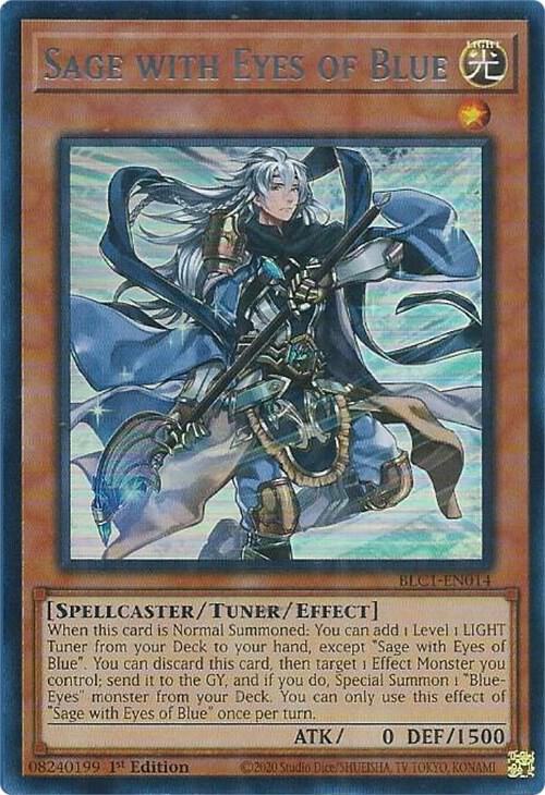 Sage with Eyes of Blue (Silver) BLC1-EN014 card from Battles of Legend: Chapter 1