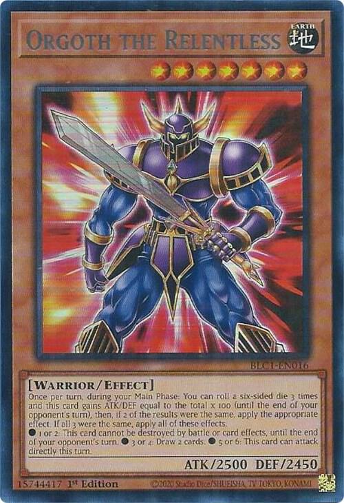 Orgoth the Relentless (Silver) BLC1-EN016 card from Battles of Legend: Chapter 1