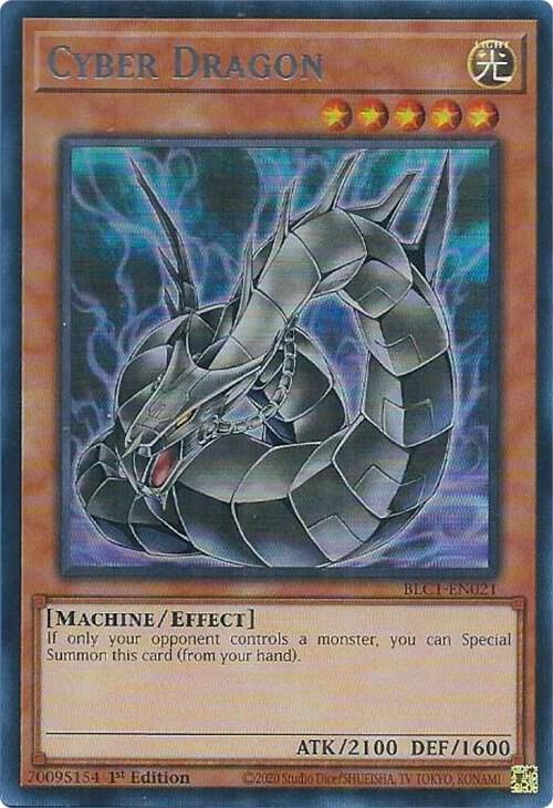 Cyber Dragon (Alternate Art) (Silver) BLC1-EN021 card from Battles of Legend: Chapter 1