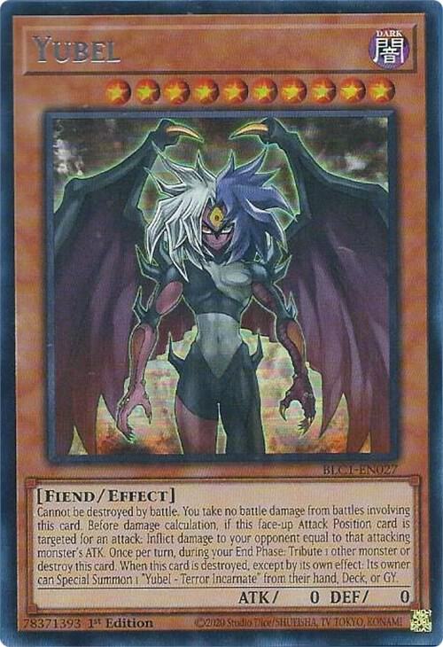Yubel (Silver) BLC1-EN027 card from Battles of Legend: Chapter 1