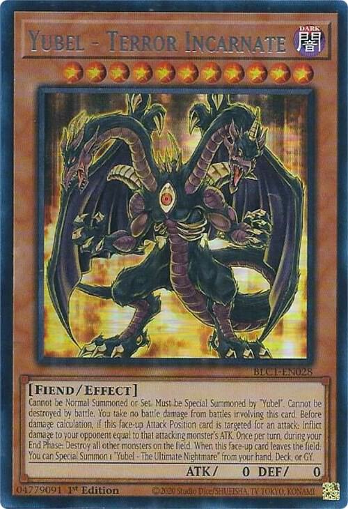 Yubel - Terror Incarnate (Silver) BLC1-EN028 card from Battles of Legend: Chapter 1