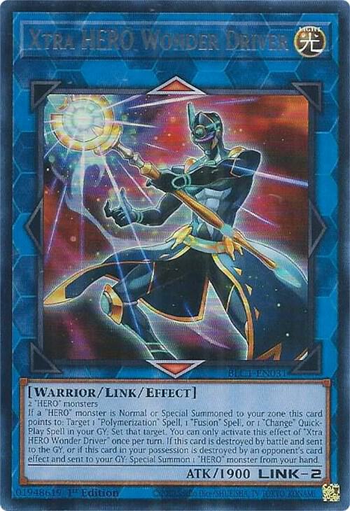 Xtra HERO Wonder Driver (Silver) BLC1-EN031 card from Battles of Legend: Chapter 1