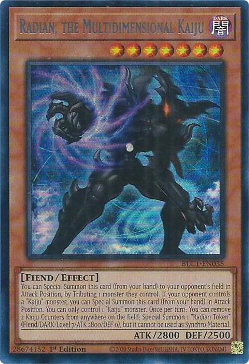 Radian, the Multidimensional Kaiju (Silver) BLC1-EN035 card from Battles of Legend: Chapter 1