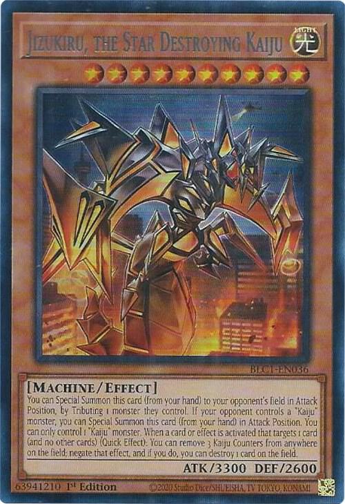 Jizukiru, the Star Destroying Kaiju (Silver) BLC1-EN036 card from Battles of Legend: Chapter 1
