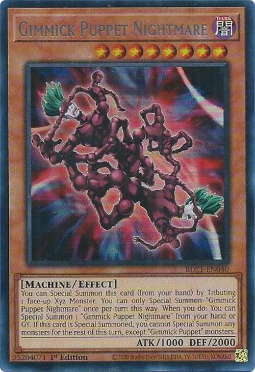 Gimmick Puppet Nightmare (Silver) BLC1-EN040 card from Battles of Legend: Chapter 1