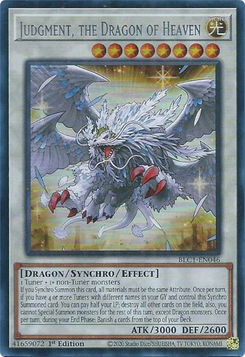 Judgment, the Dragon of Heaven (Silver) BLC1-EN046 card from Battles of Legend: Chapter 1