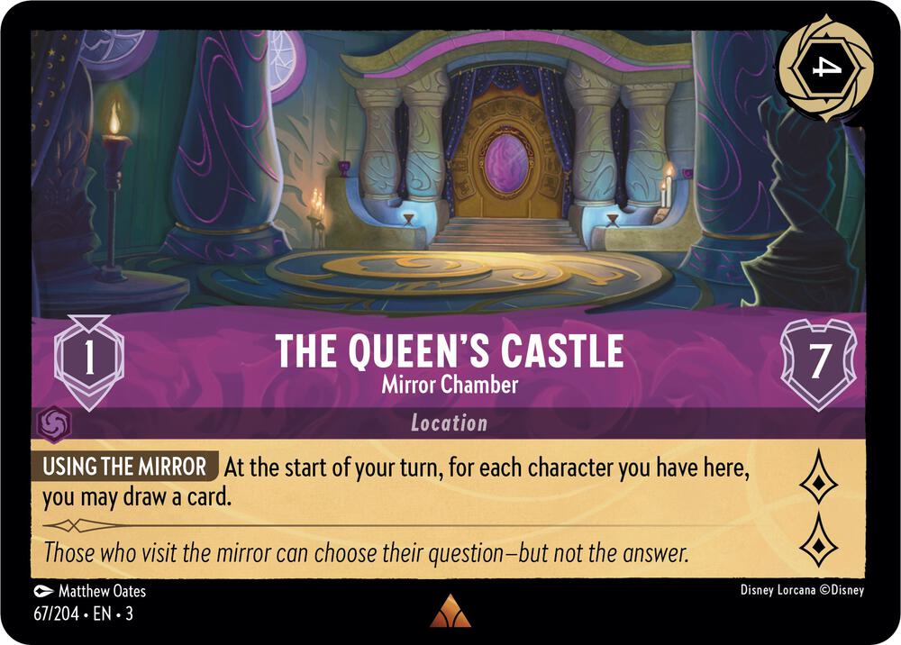 The Queen's Castle - Mirror Chamber 67/204 card from Into the Inklands