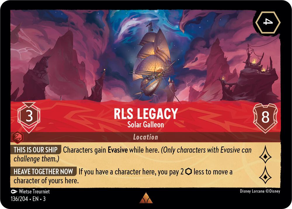 RLS Legacy - Solar Galleon 136/204 card from Into the Inklands