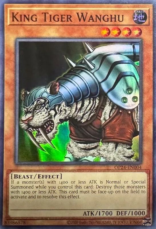King Tiger Wanghu OP24-EN004 card from OTS Tournament Pack 24
