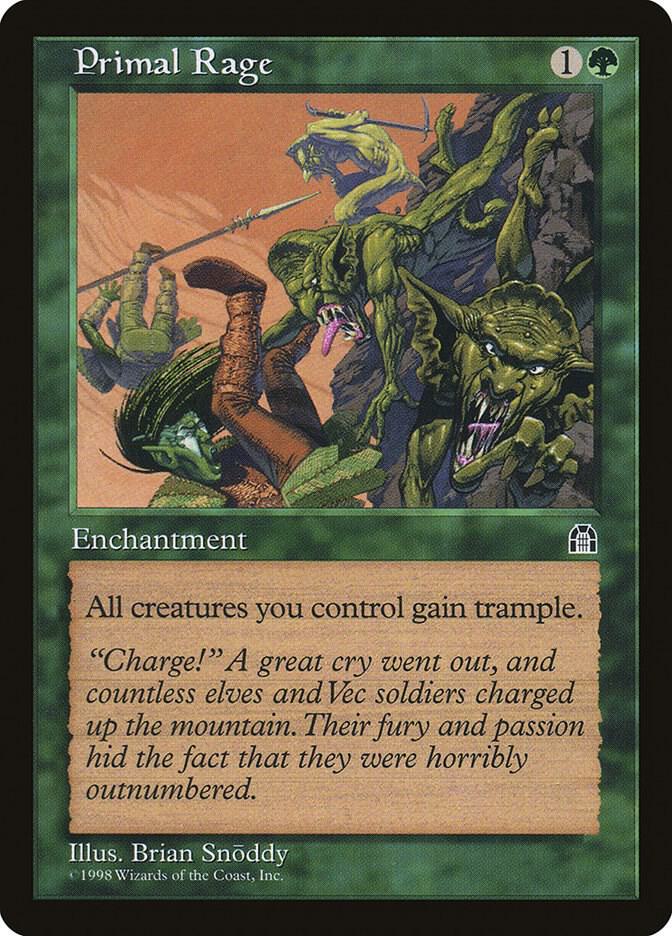 Primal Rage card from Stronghold