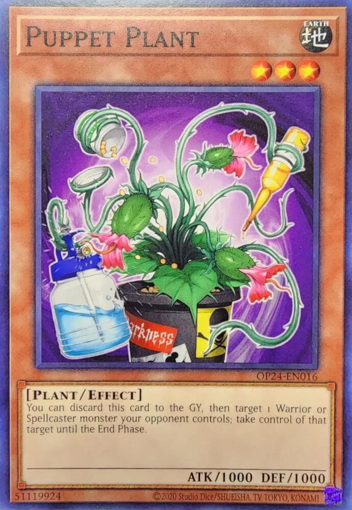 Puppet Plant OP24-EN016 card from OTS Tournament Pack 24