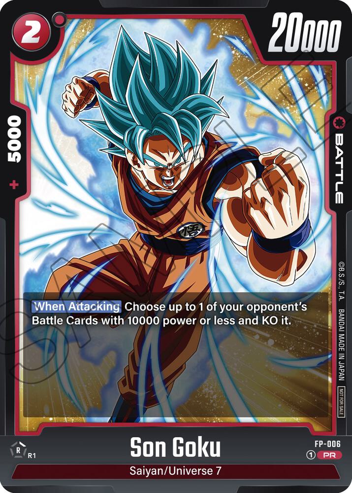 Son Goku FP-006 card from Fusion World Promotion Cards and Packs