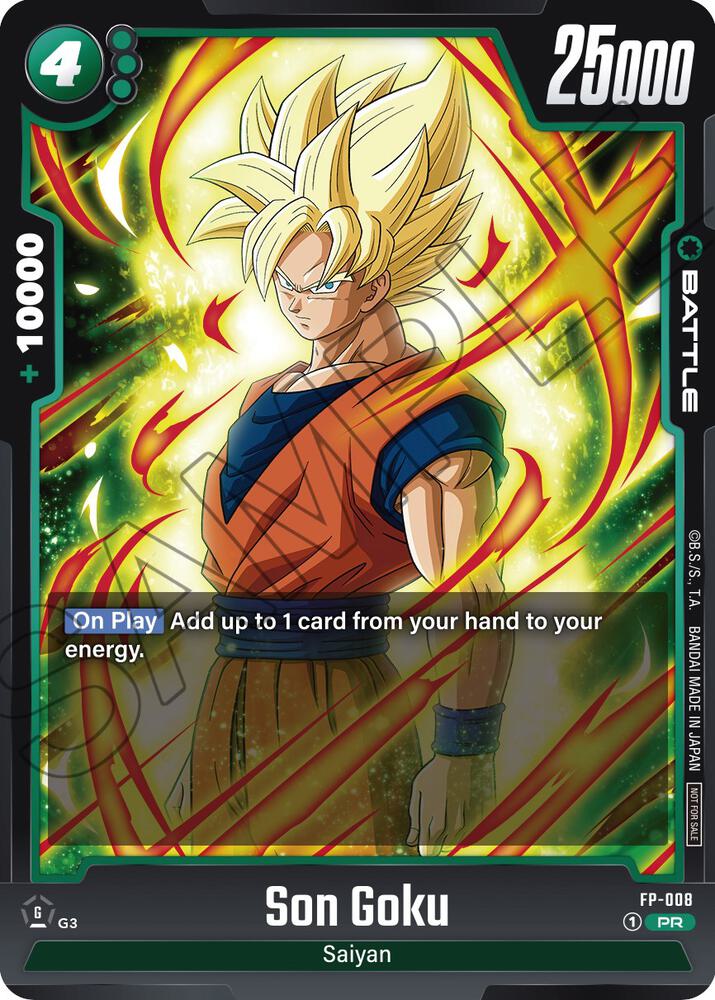 Son Goku FP-008 card from Fusion World Promotion Cards and Packs