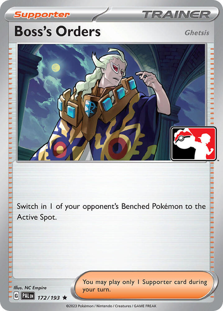 Boss's Orders 172/193 card from Prize Pack Series Cards