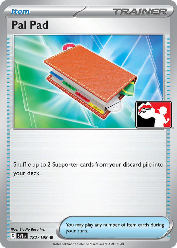 Pal Pad 182 card from Prize Pack Series Cards