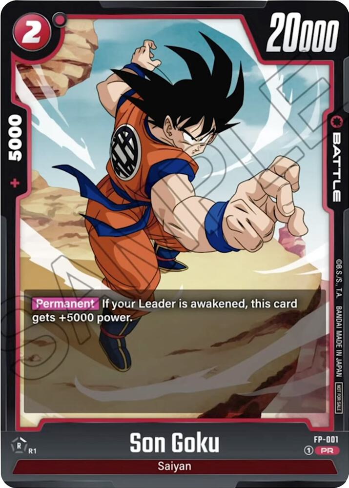 Son Goku FP-001 card from Fusion World Promotion Cards and Packs