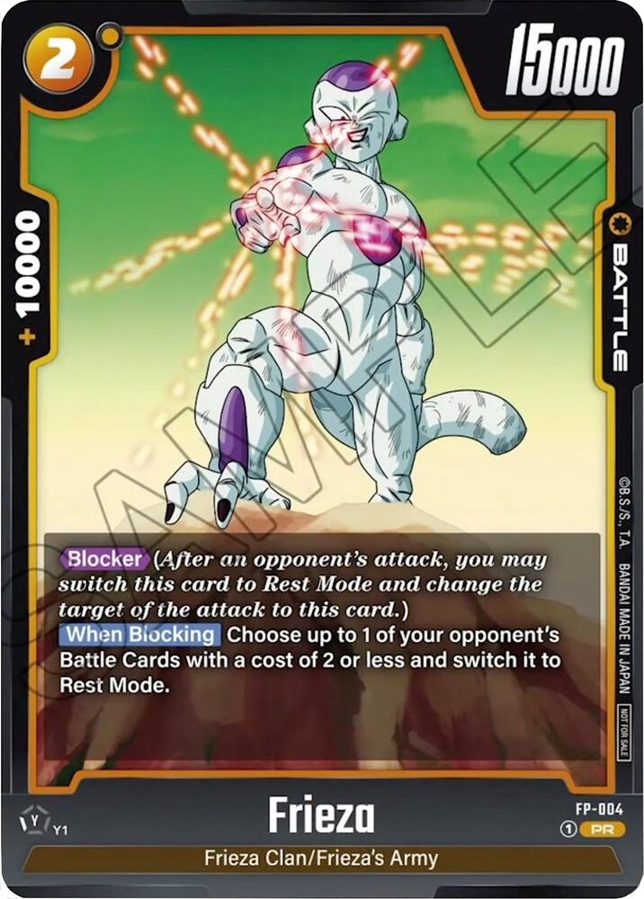 Frieza FP-004 card from Fusion World Promotion Cards and Packs