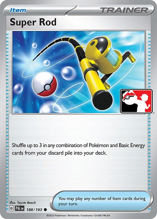 Super Rod 188/193 card from Prize Pack Series Cards