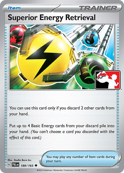 Superior Energy Retrieval 189/193 card from Prize Pack Series Cards