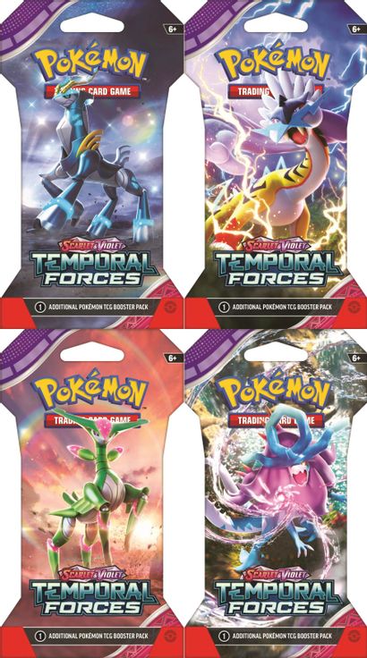 Temporal Forces Sleeved Booster Pack Art Bundle [Set of 4] sealed product from SV05: Temporal Forces
