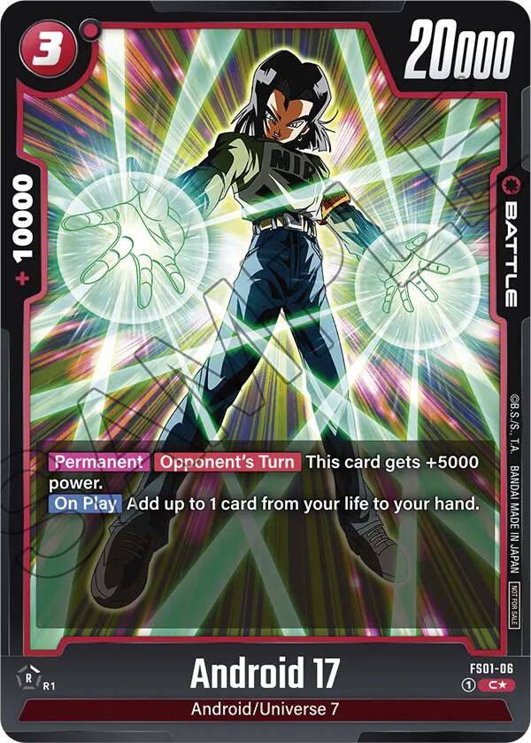 Android 17 (Tournament Pack 01) FS01-06 card from Tournament and Championship Promos