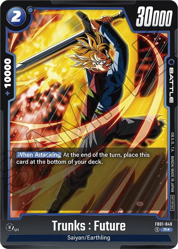 Trunks : Future (Tournament Pack 01) FB01-049 card from Tournament and Championship Promos