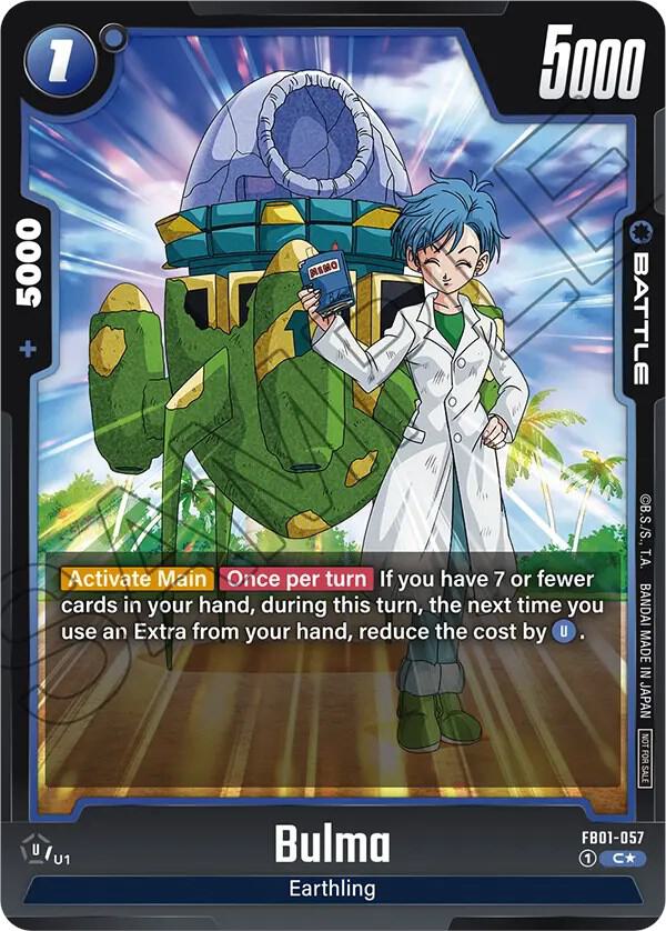 Bulma (Tournament Pack 01) FB01-057 card from Tournament and Championship Promos