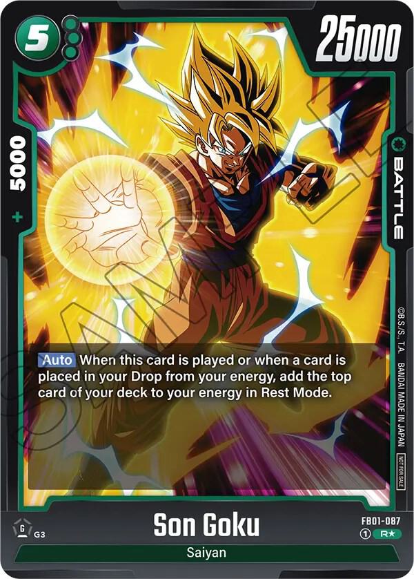 Son Goku (Tournament Pack 01) FB01-087 card from Tournament and Championship Promos
