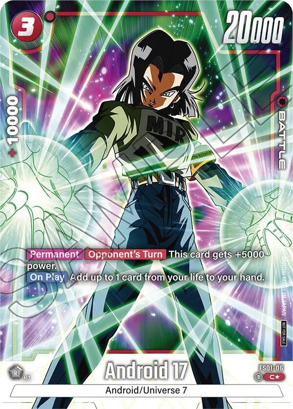 Android 17 (Tournament Pack -Winner- 01) FS01-06 card from Tournament and Championship Promos