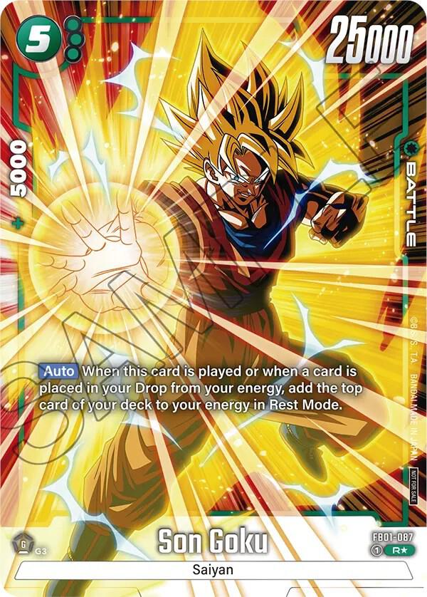 Son Goku (Tournament Pack -Winner- 01) FB01-087 card from Tournament and Championship Promos