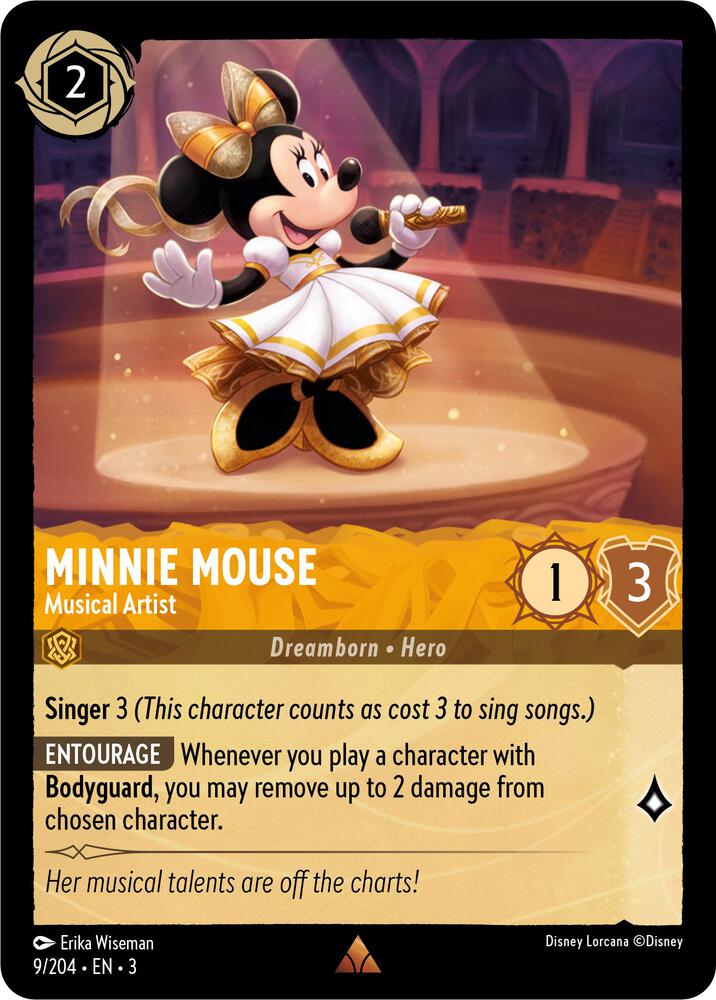 Minnie Mouse - Musical Artist 9/204 card from Into the Inklands