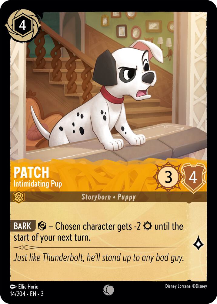 Patch - Intimidating Pup 14/204 card from Into the Inklands