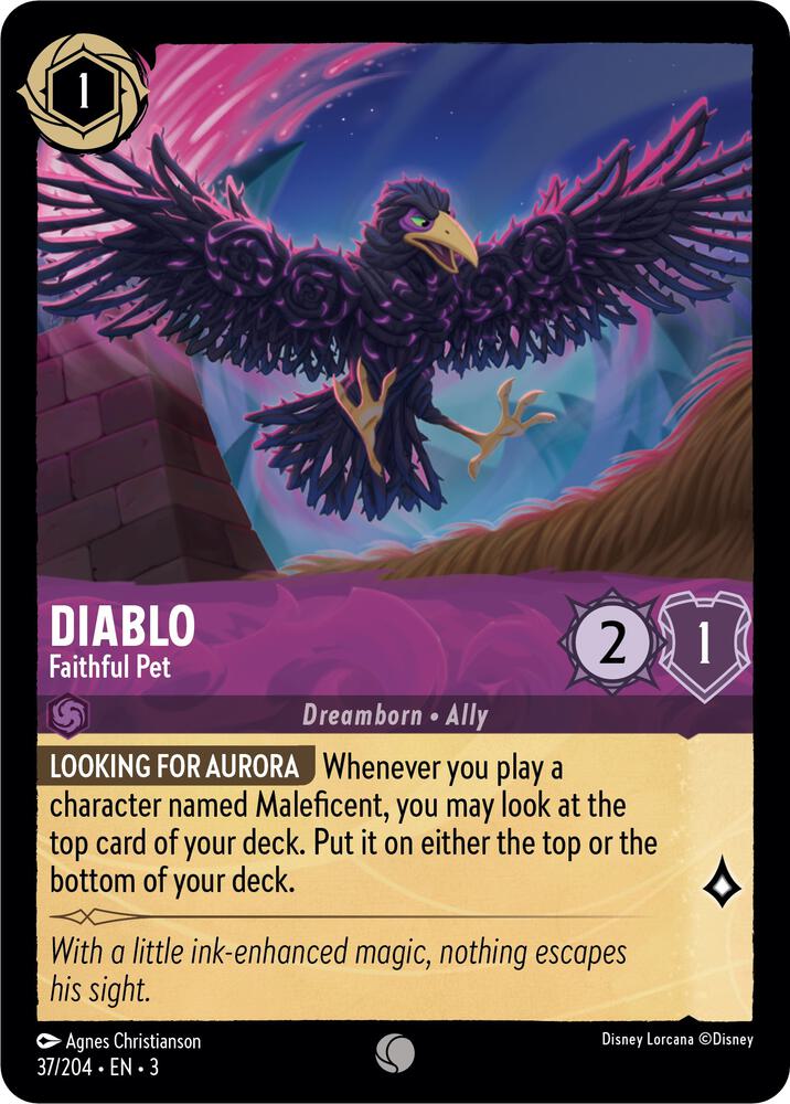 Diablo - Faithful Pet 37/204 card from Into the Inklands