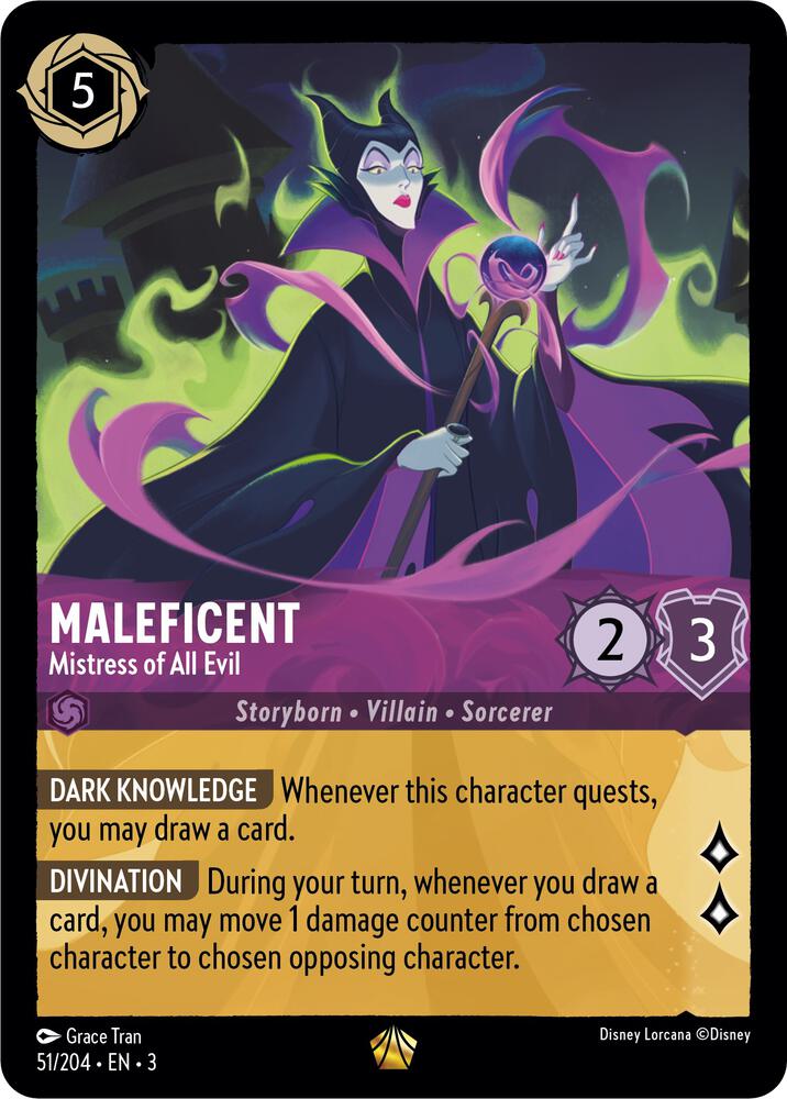 Maleficent - Mistress of All Evil 51/204 card from Into the Inklands