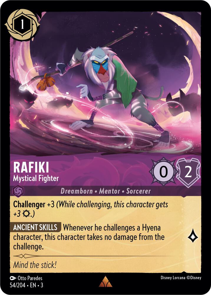Rafiki - Mystical Fighter 54/204 card from Into the Inklands