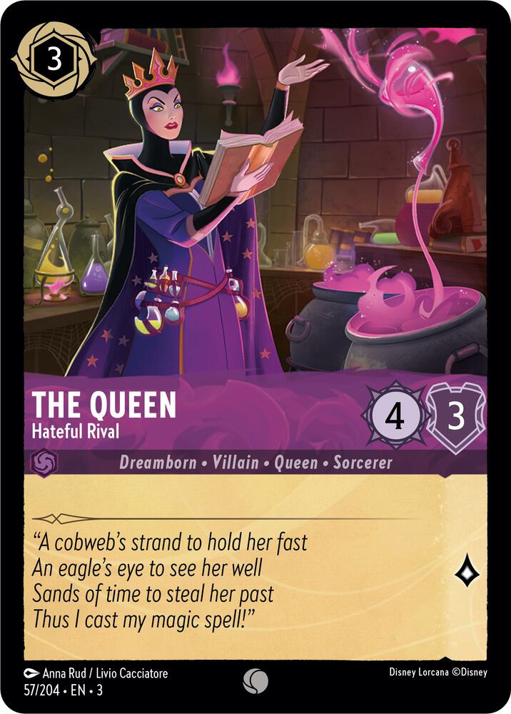 The Queen - Hateful Rival 57/204 card from Into the Inklands