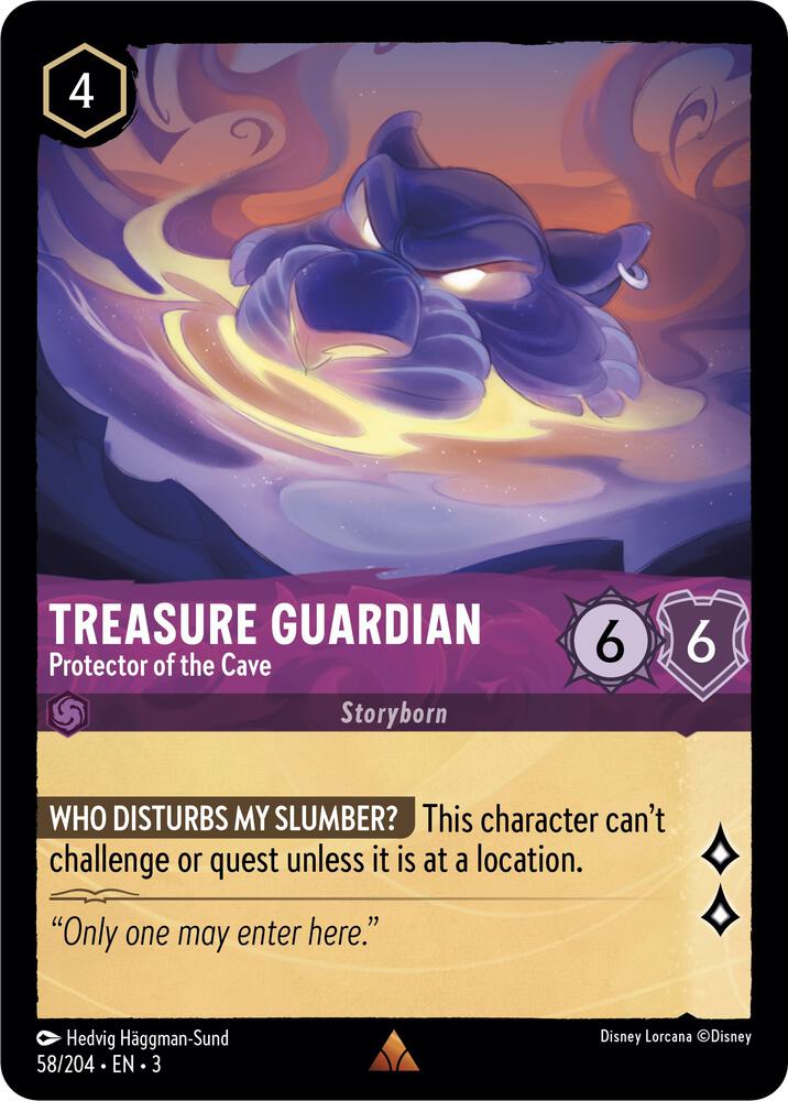 Treasure Guardian - Protector of the Cave 58/204 card from Into the Inklands