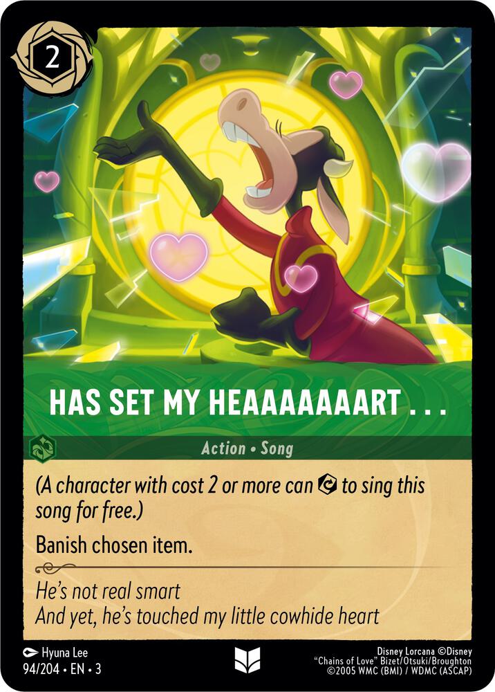 Has Set My Heaaaaaaart . . . 94/204 card from Into the Inklands