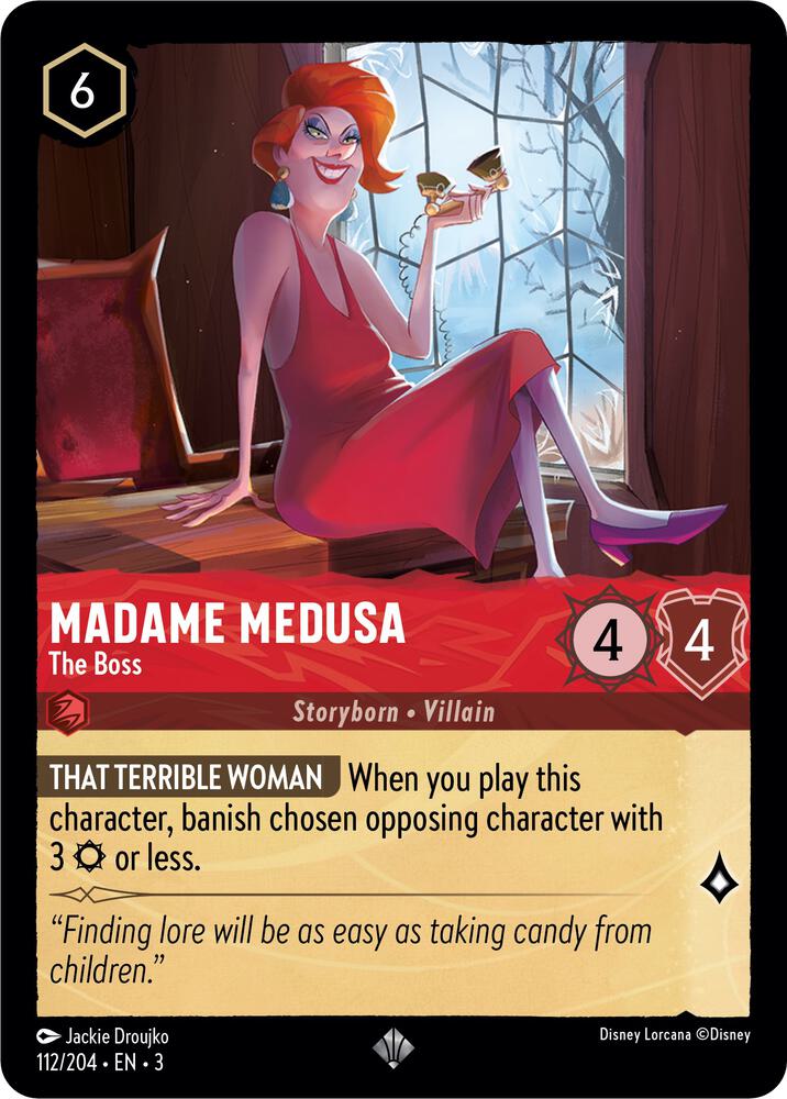 Madame Medusa - The Boss 112/204 card from Into the Inklands