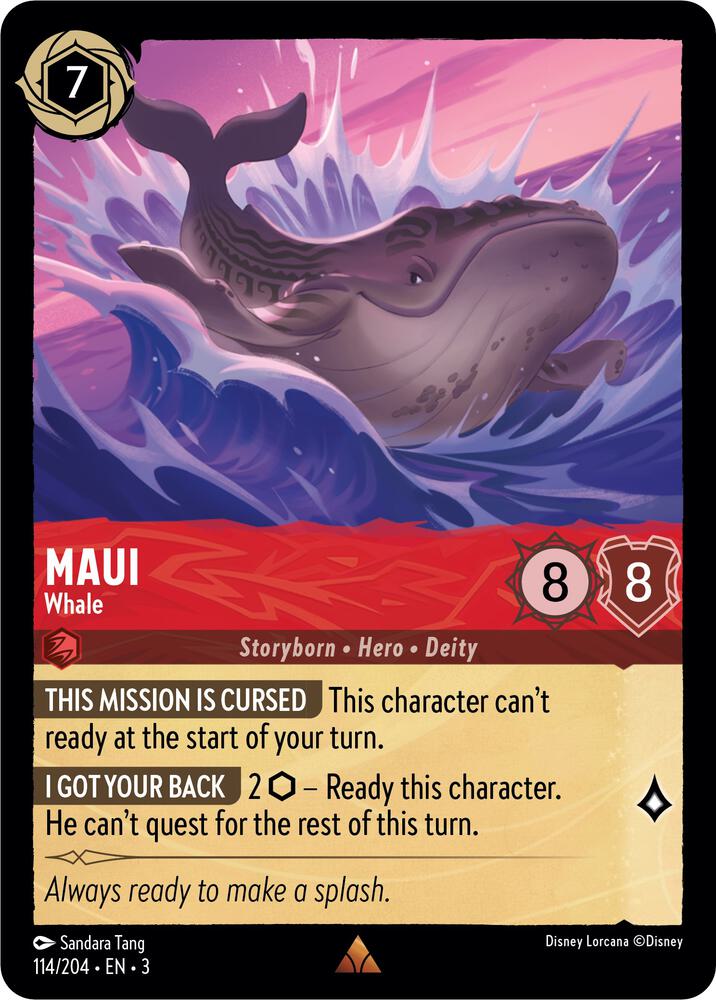 Maui - Whale 114/204 card from Into the Inklands